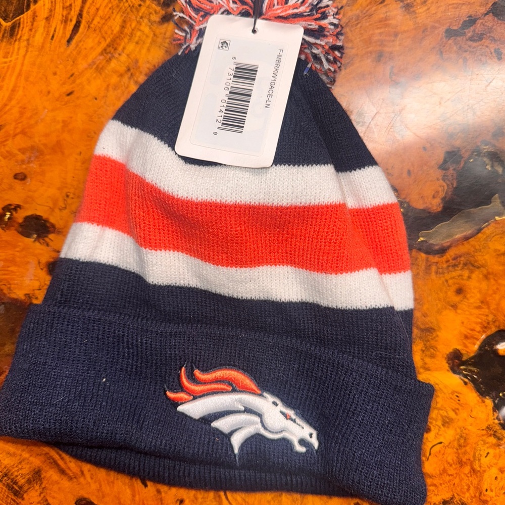 NFL Denver Broncos Blue and Orange Knit Hat